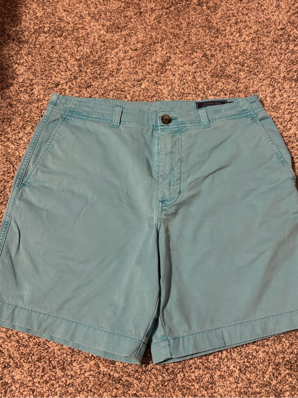 Vineyard Vines Teal Flat Front light Teal Men's Shorts